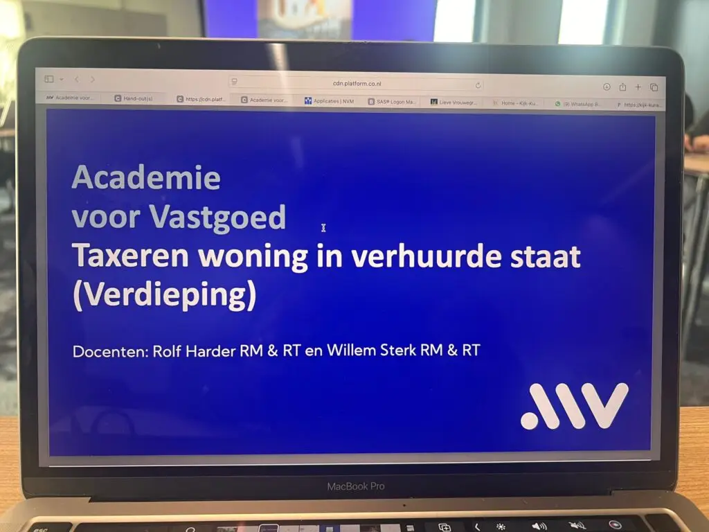 Cursus Taxeren in verhuurde staat bij de Academie voor Vastgoed
